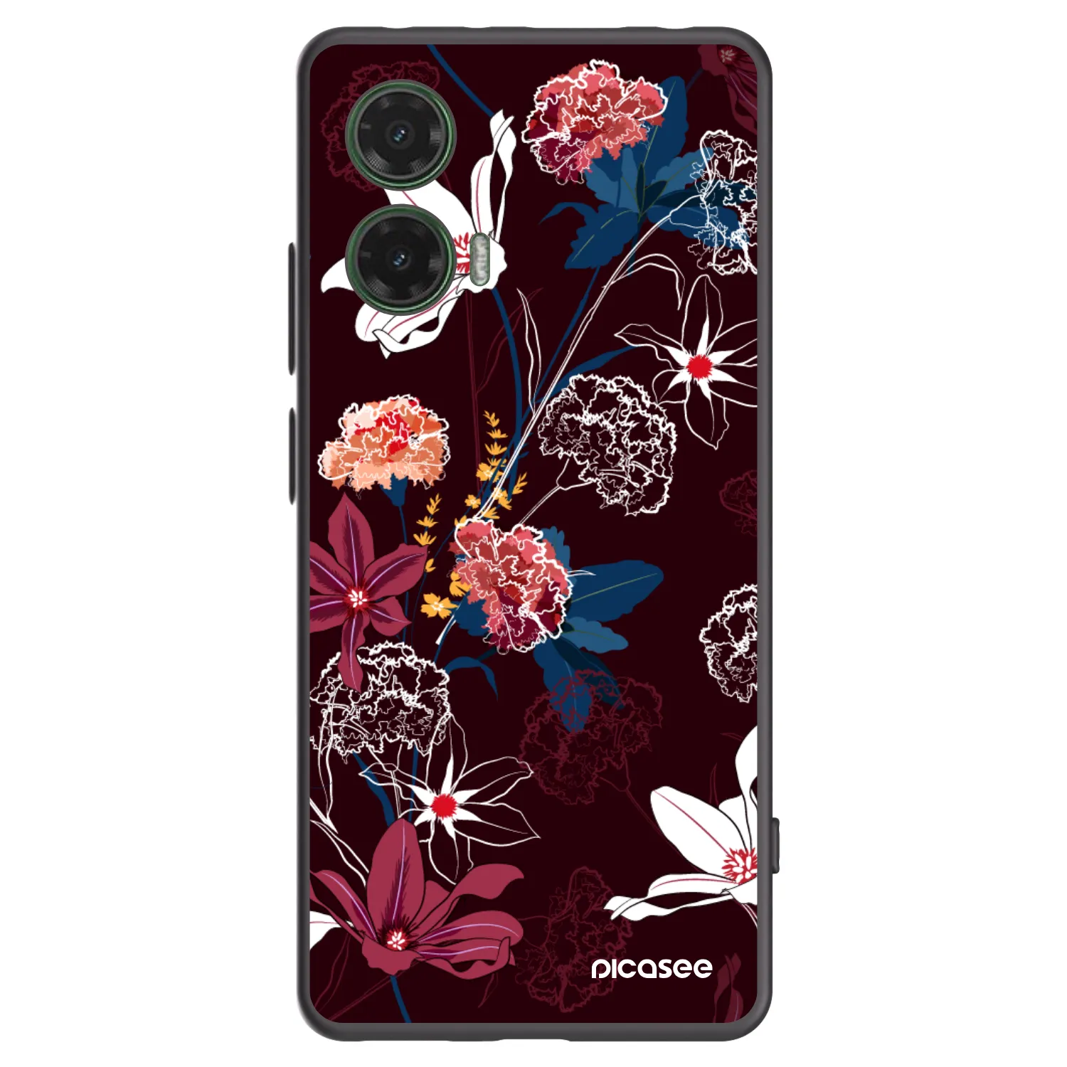 Picasee silikonski črni ovitek za Motorola Moto G35 5G - Dark Meadow