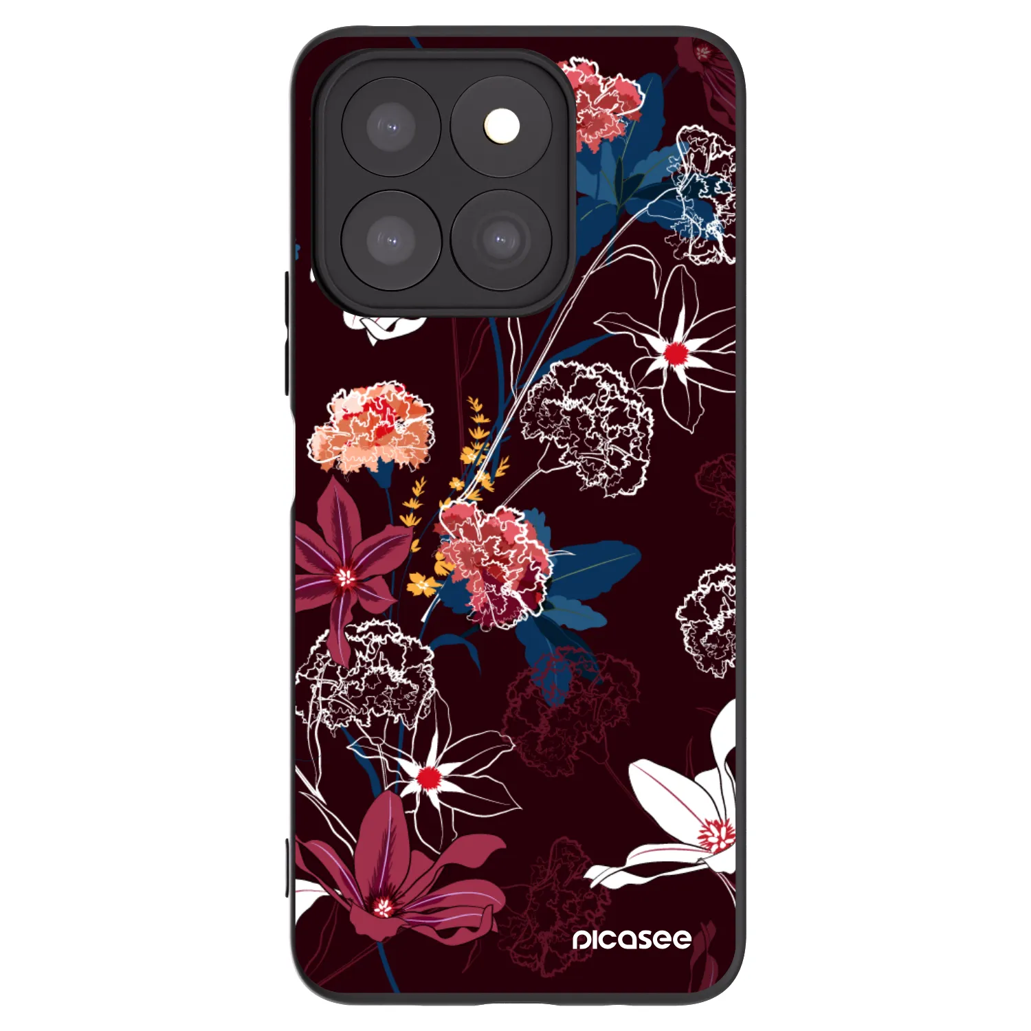 Picasee silikonski črni ovitek za Honor X8c - Dark Meadow