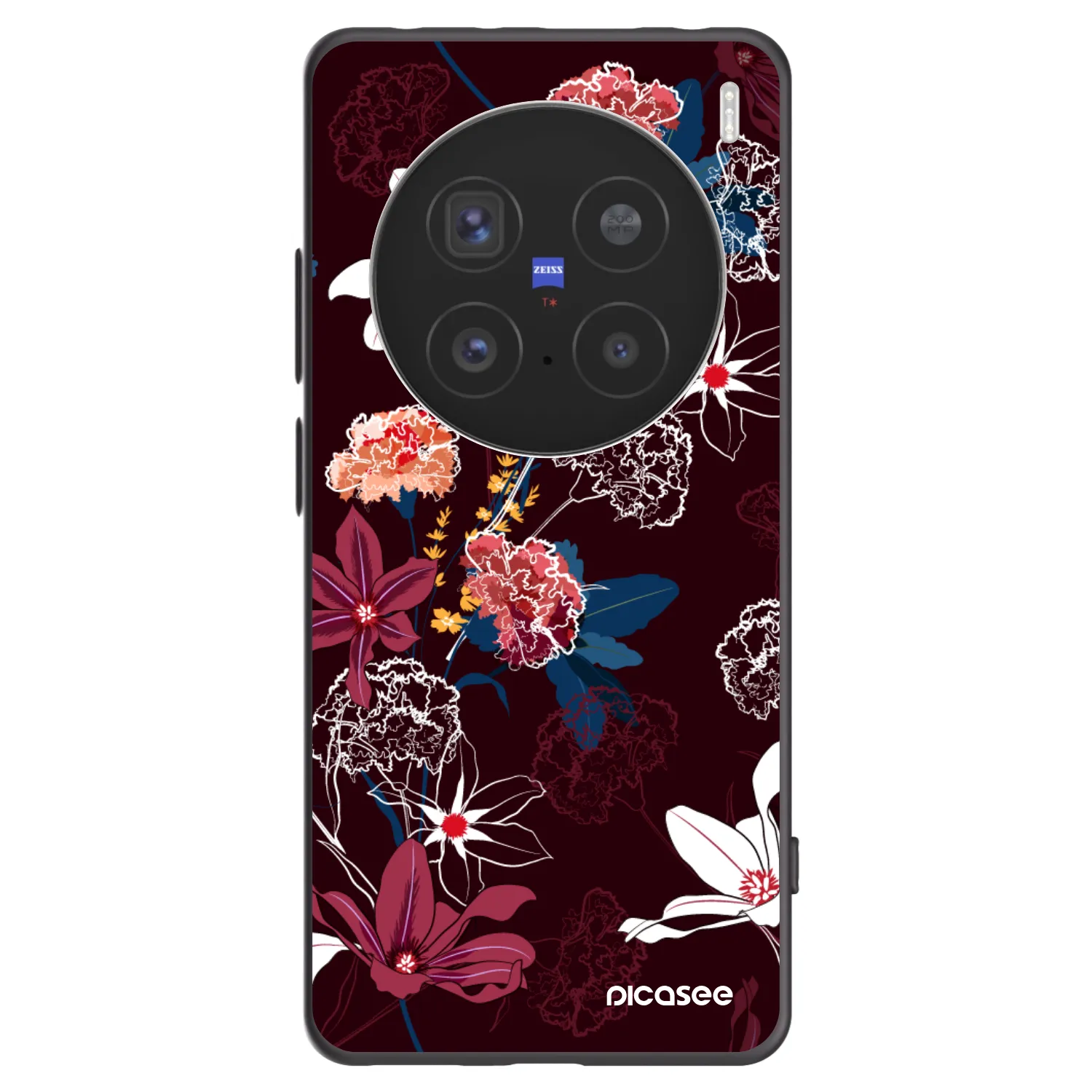 Picasee silikonski črni ovitek za Vivo X200 Pro - Dark Meadow