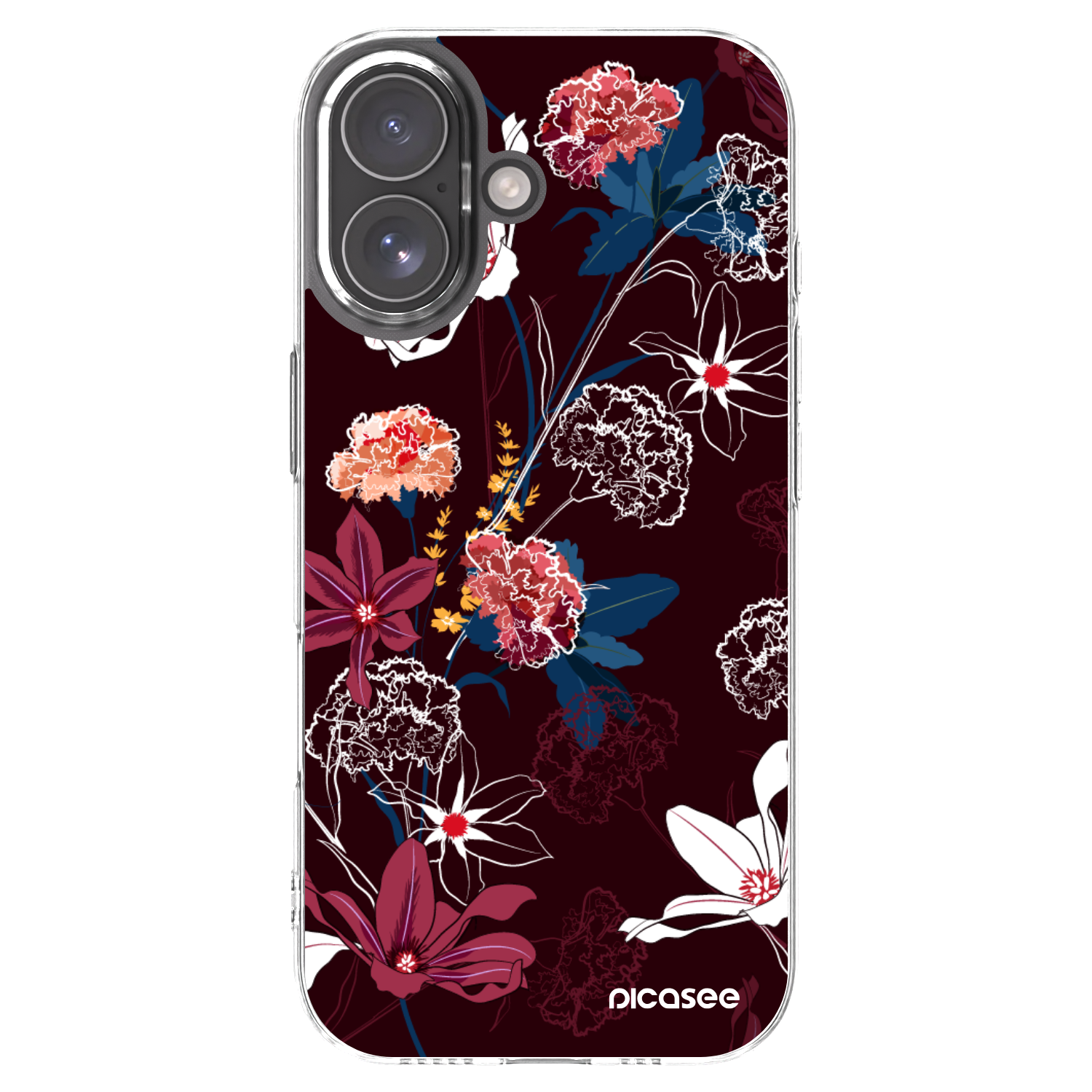 Picasee silikonski prozorni ovitek za Apple iPhone 17 - Dark Meadow