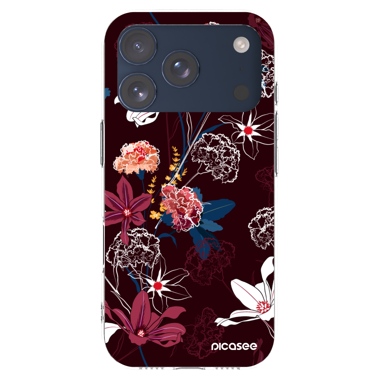 Picasee silikonski prozorni ovitek za Apple iPhone 17 Pro - Dark Meadow