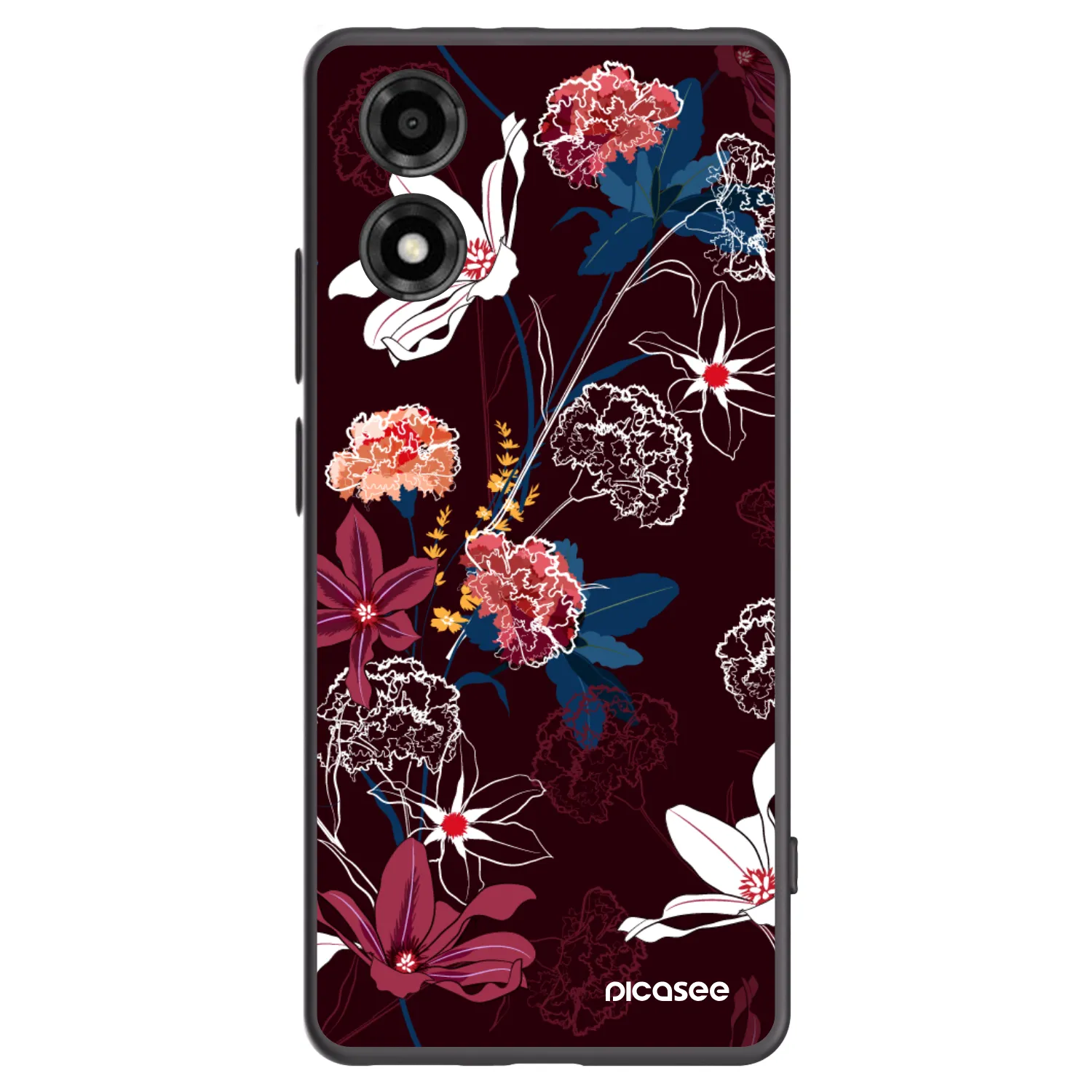 Picasee silikonski črni ovitek za Motorola Moto E14 - Dark Meadow