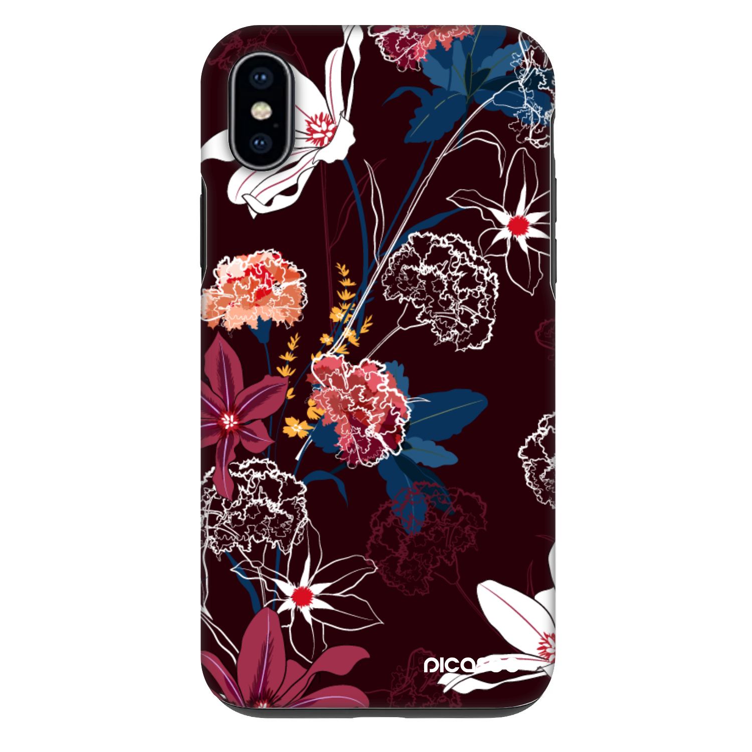 Picasee Fashion Case za Apple iPhone XS Max - Dark Meadow
