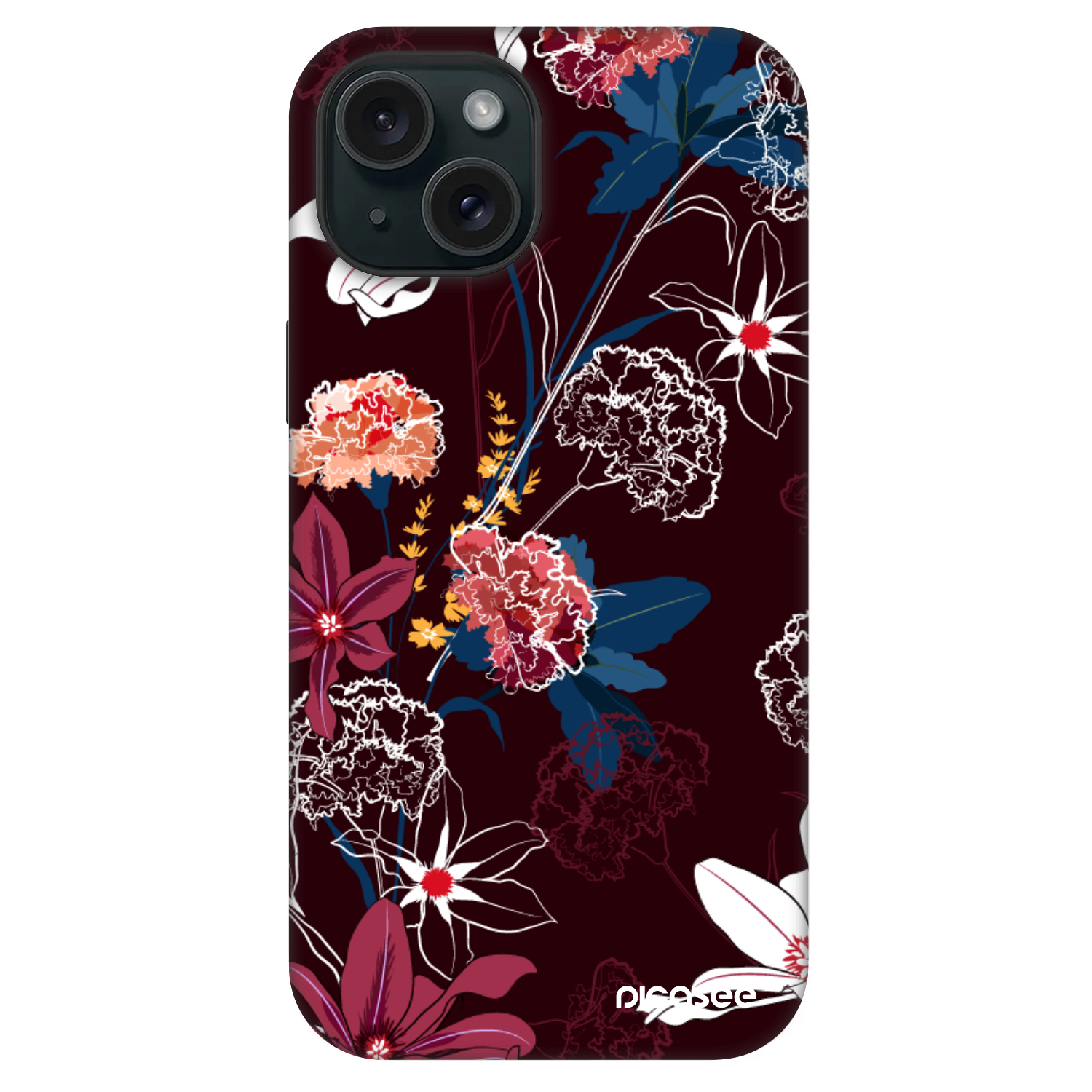 Picasee Fashion Case MagSafe za Apple iPhone 15 - Dark Meadow