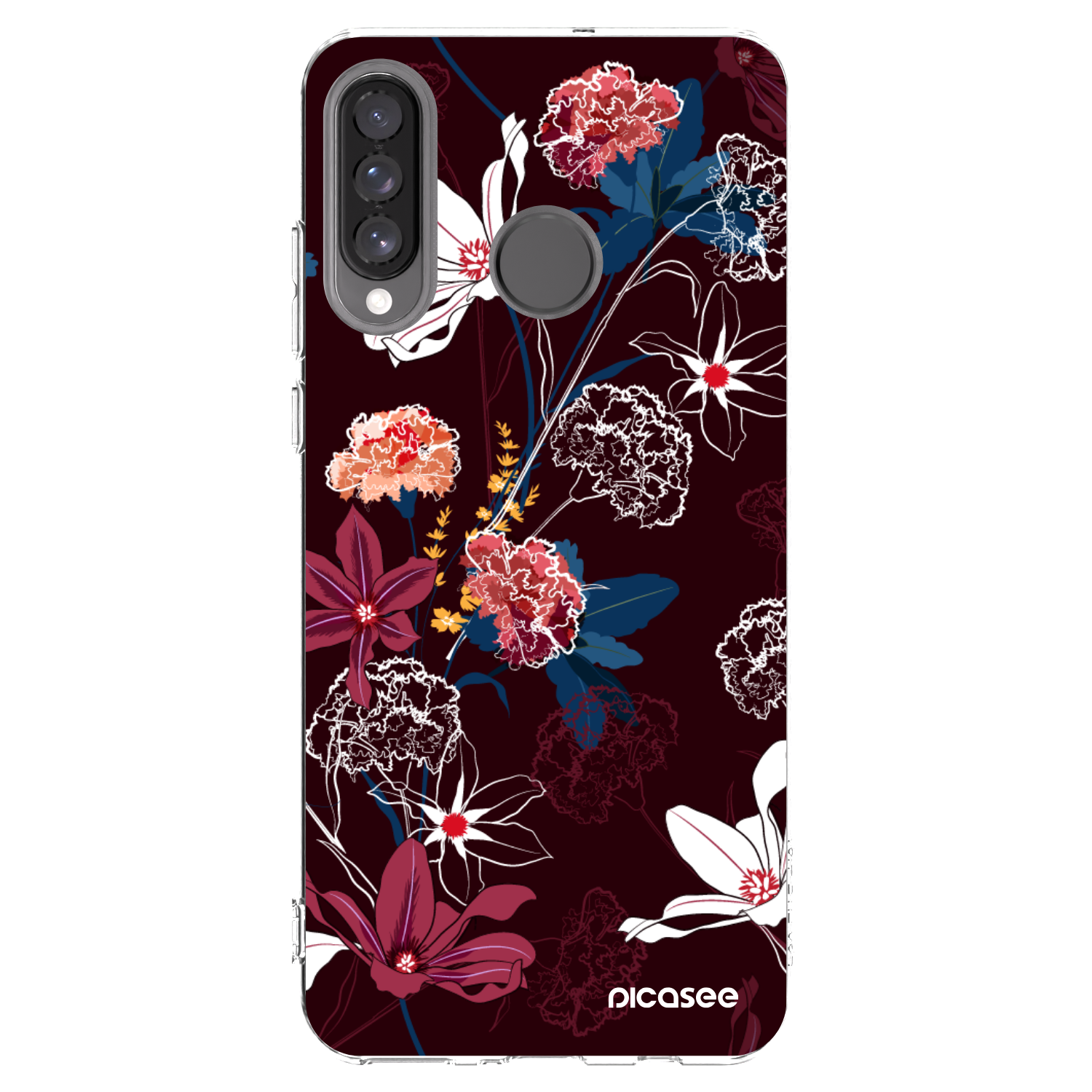 Picasee silikonski prozorni ovitek za Huawei P30 Lite - Dark Meadow