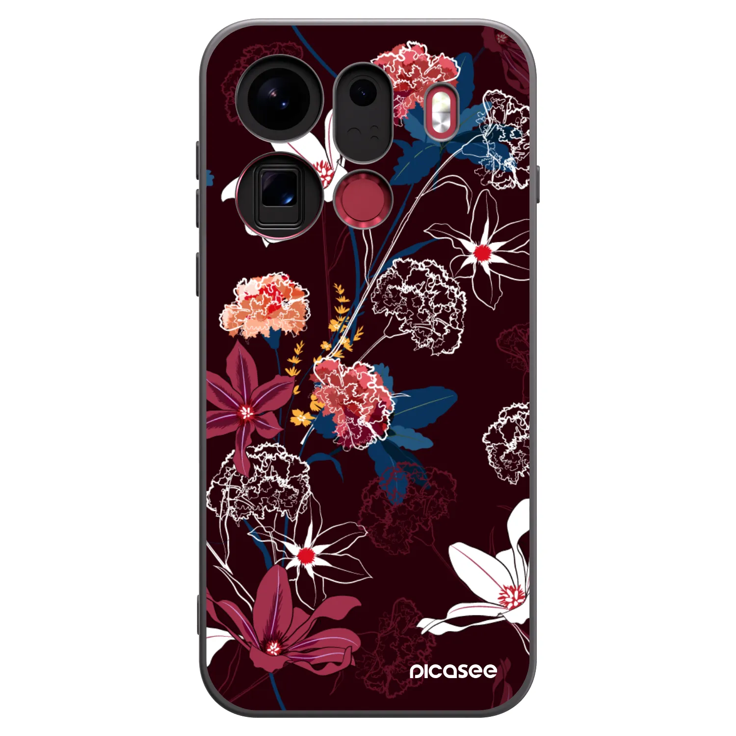 Picasee silikonski črni ovitek za OPPO Find X9 Pro - Dark Meadow