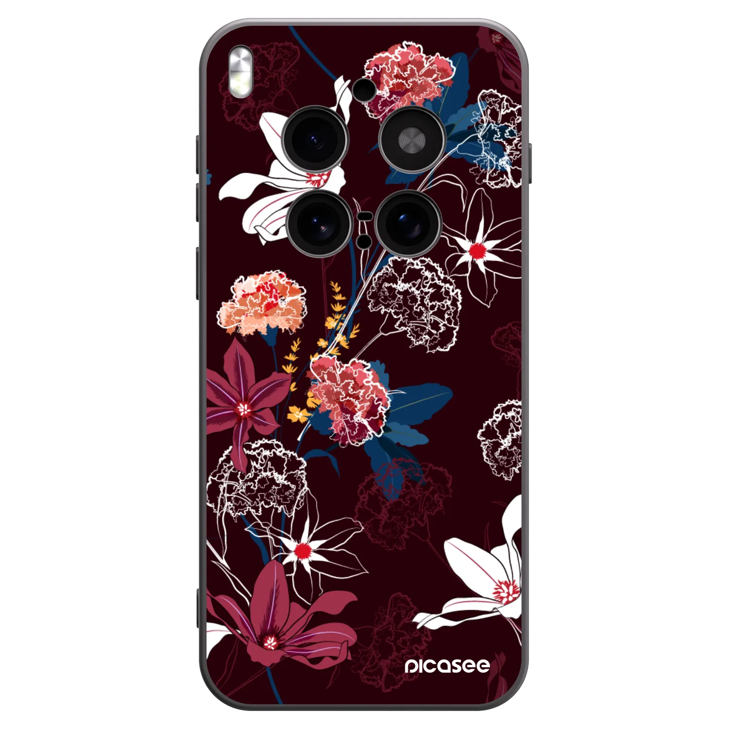 Picasee silikonski črni ovitek za Vivo X300 Pro - Dark Meadow