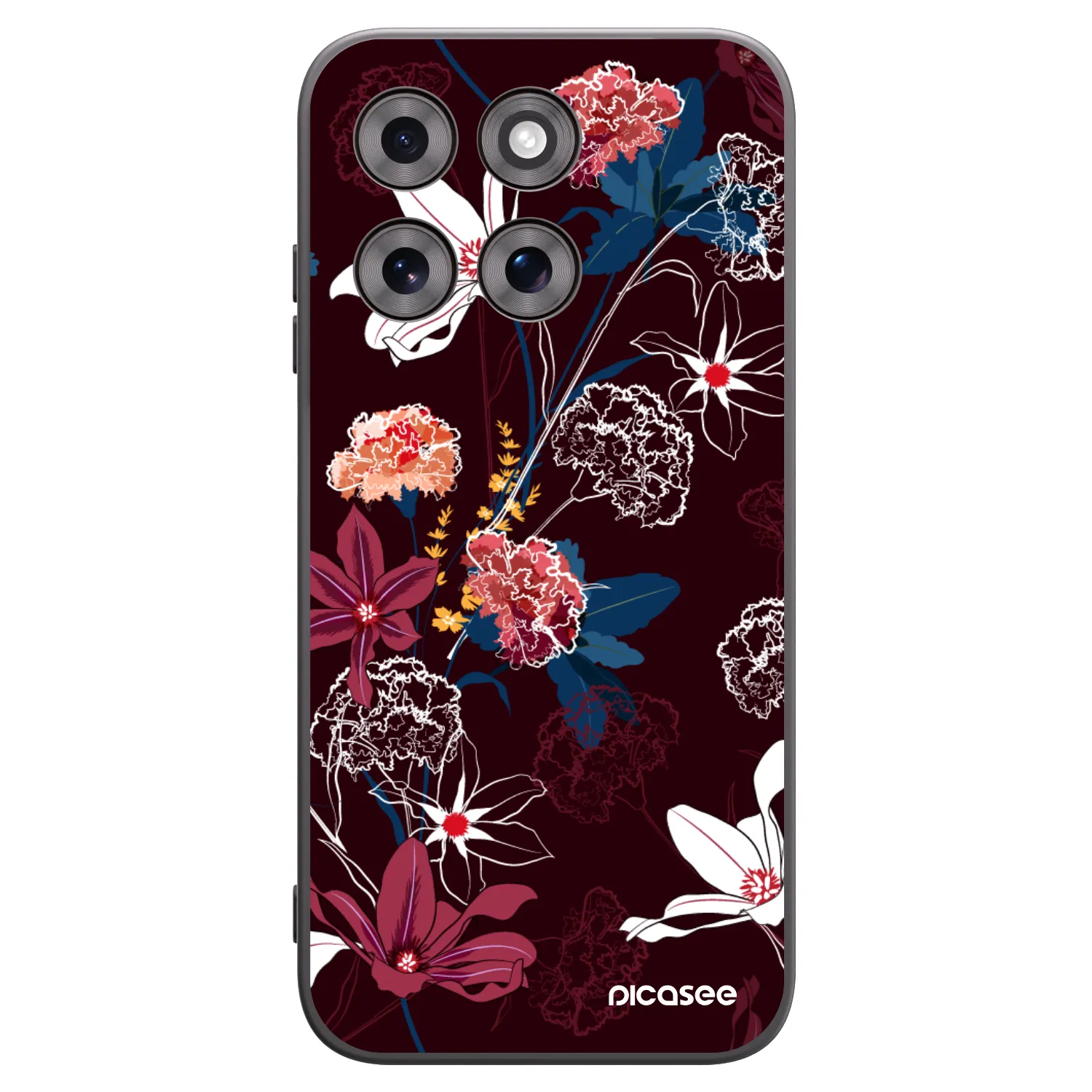 Picasee silikonski črni ovitek za Motorola Moto G77 - Dark Meadow