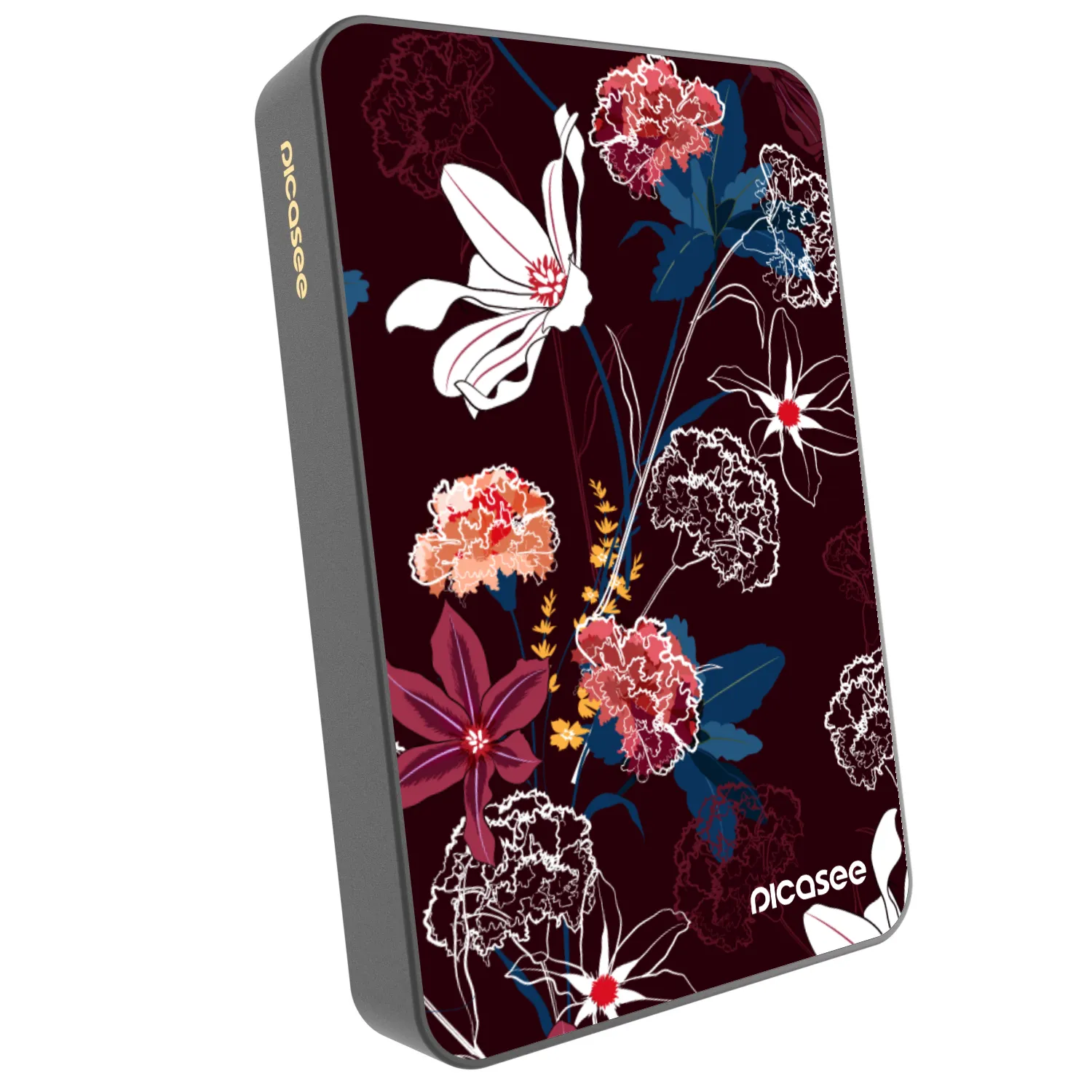 Picasee Prenosna baterija z MagSafe 10 000 mAh Siva - Dark Meadow