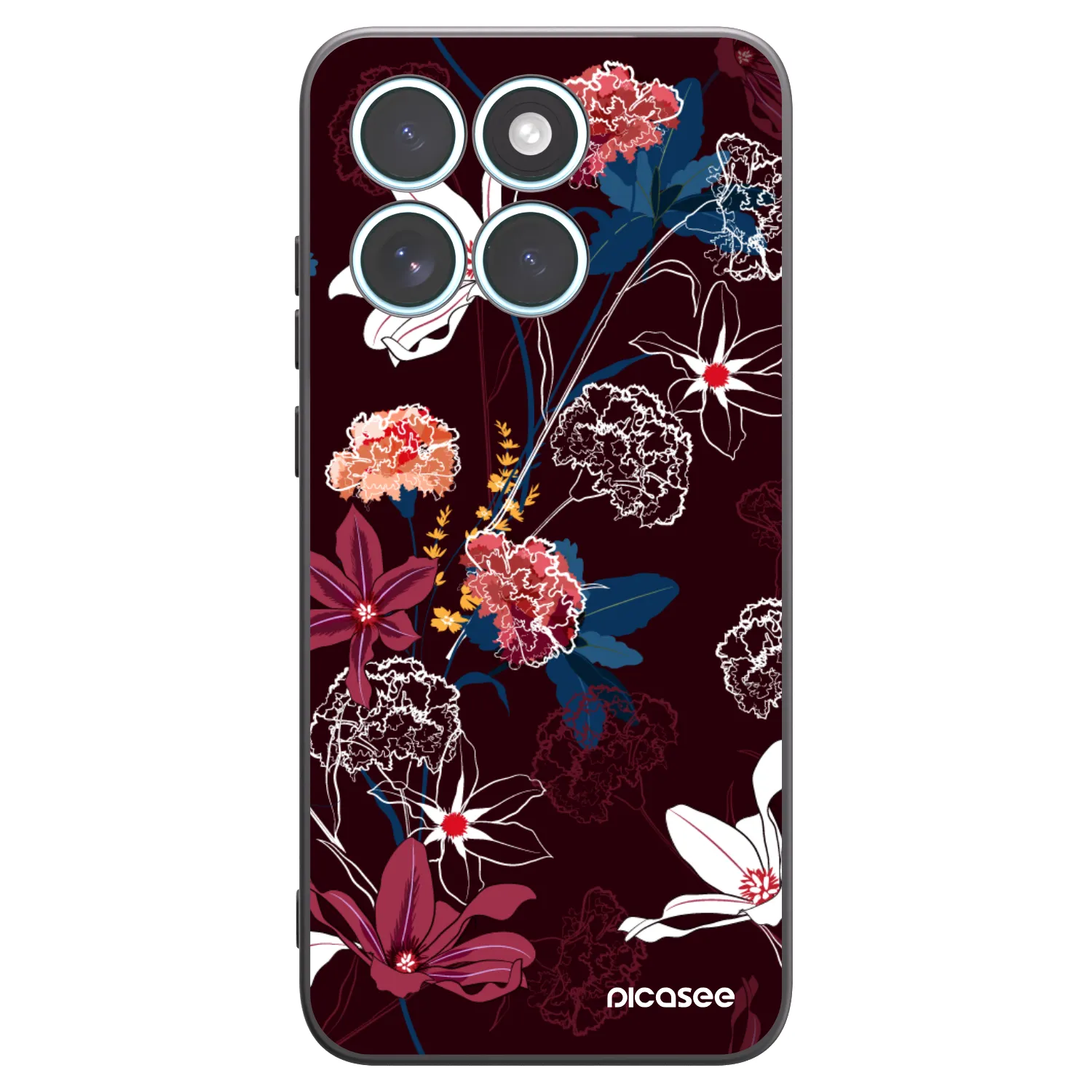 Picasee silikonski črni ovitek za Motorola Edge 70 Fusion - Dark Meadow
