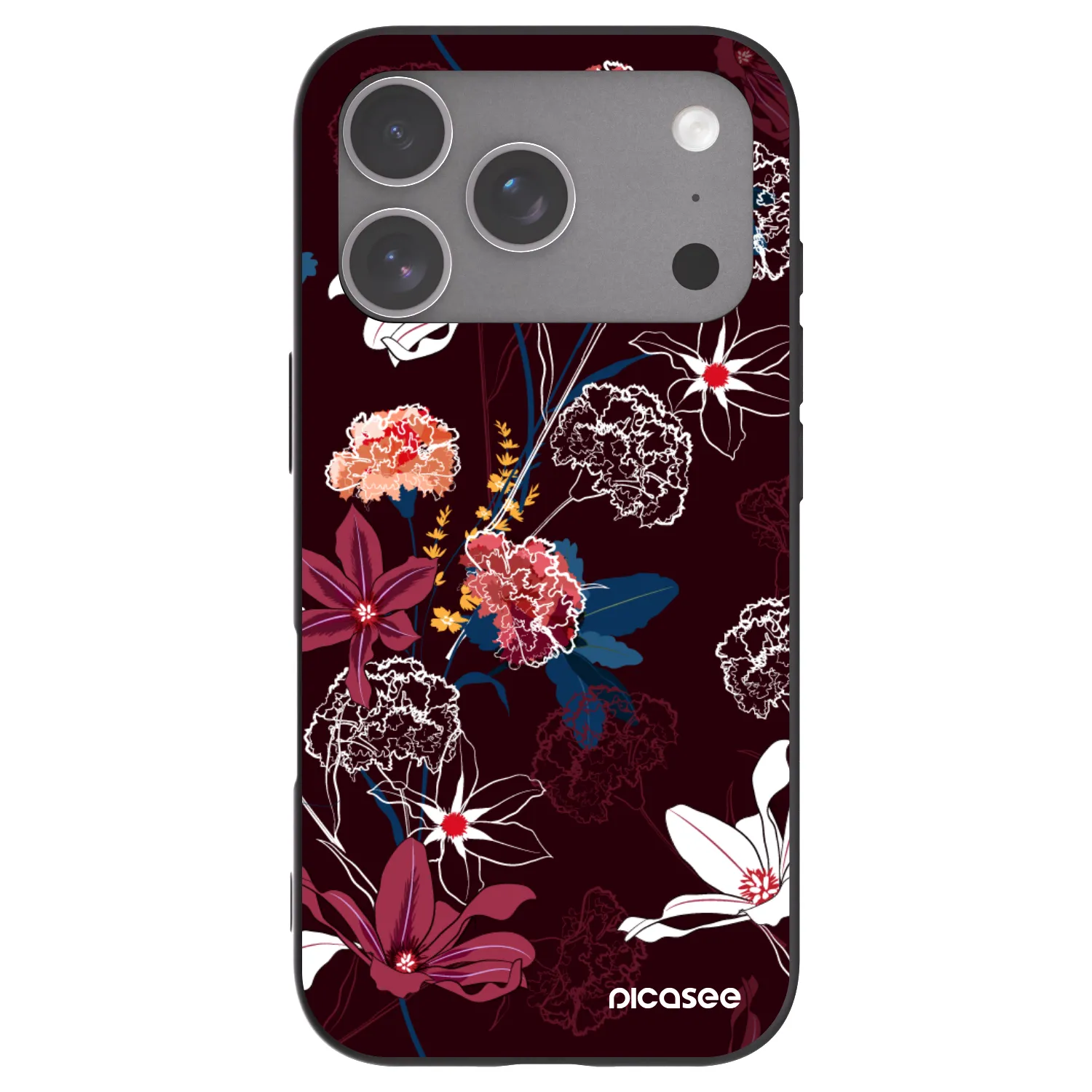 Picasee silikonski črni ovitek za Apple iPhone 18 Pro - Dark Meadow