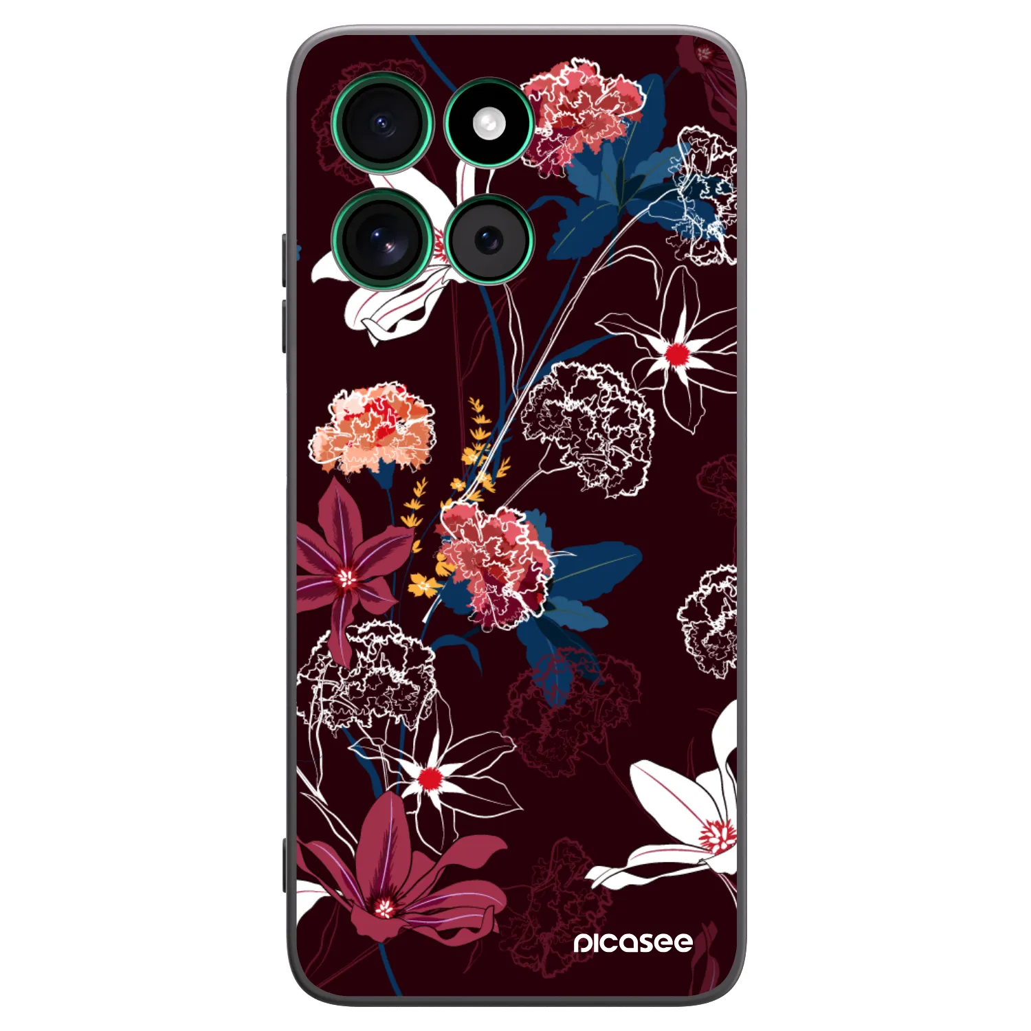 Picasee silikonski črni ovitek za Motorola Moto G57 Power - Dark Meadow