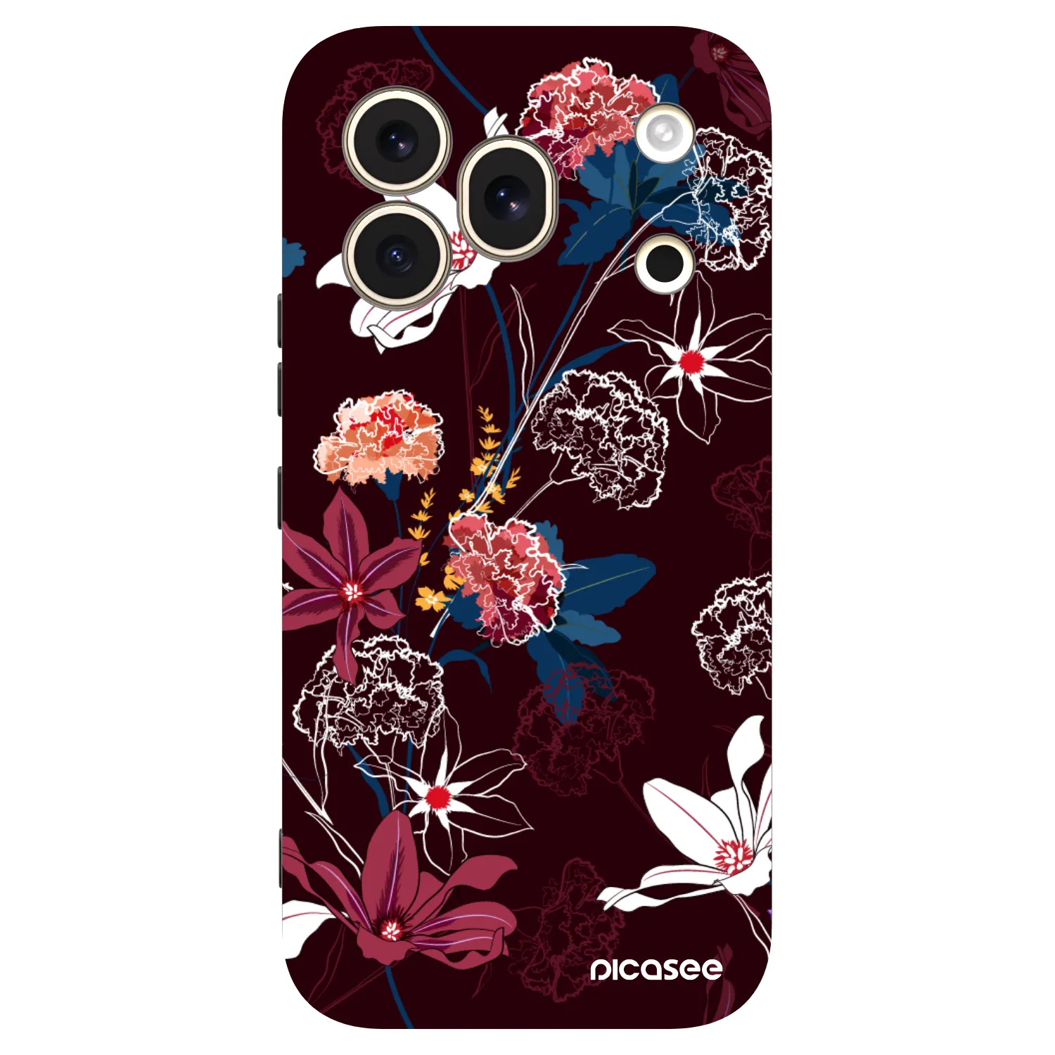 Picasee silikonski črni ovitek za Honor 600 Pro - Dark Meadow