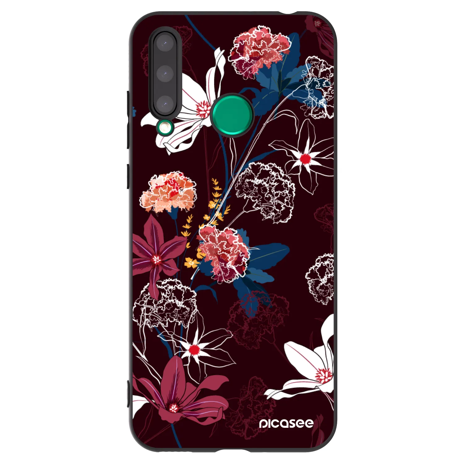 Picasee silikonski črni ovitek za Honor 20 Lite - Dark Meadow