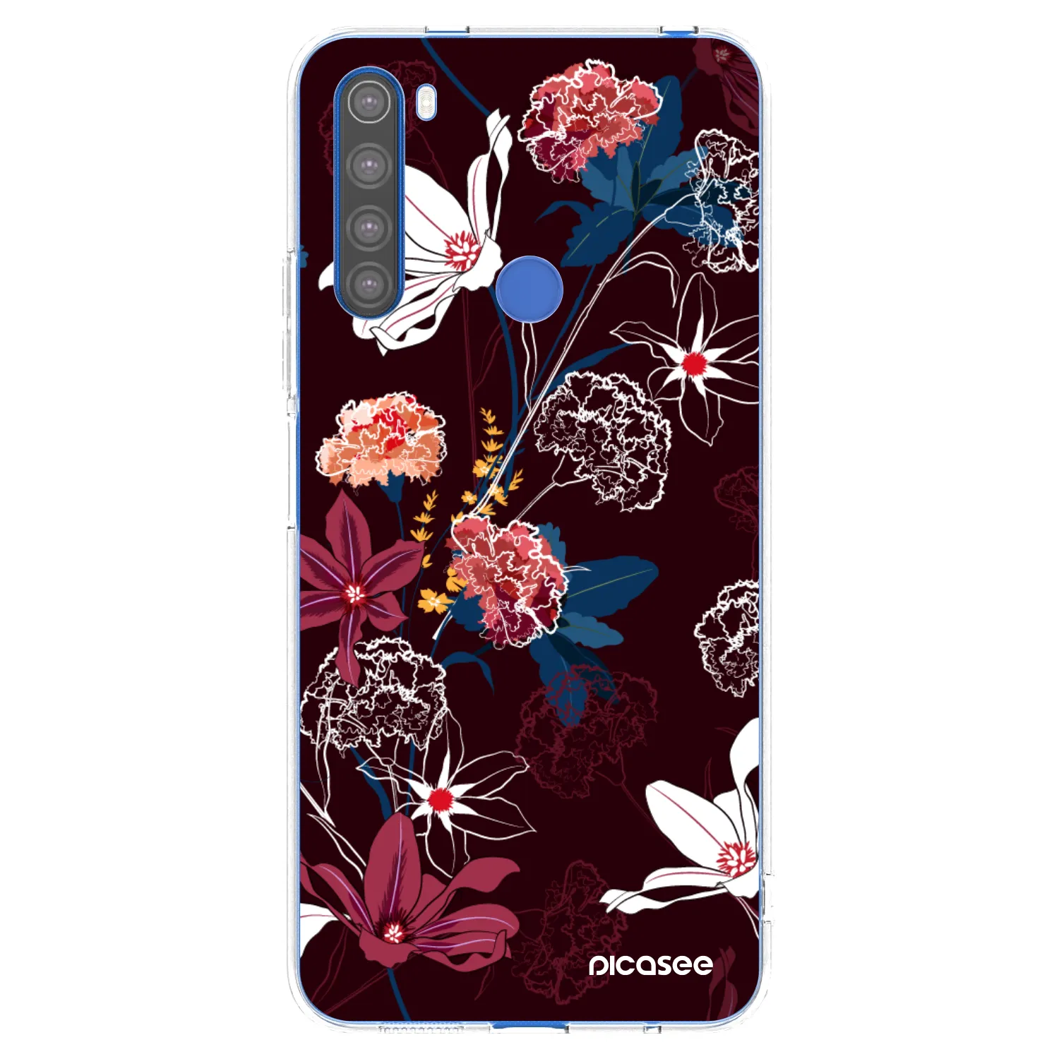 Picasee silikonski prozorni ovitek za Xiaomi Redmi Note 8T - Dark Meadow