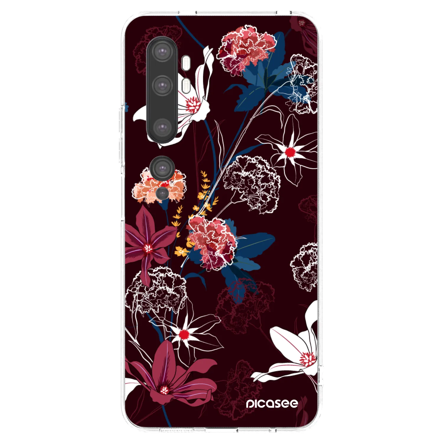 Picasee silikonski prozorni ovitek za Xiaomi Mi Note 10 (Pro) - Dark Meadow