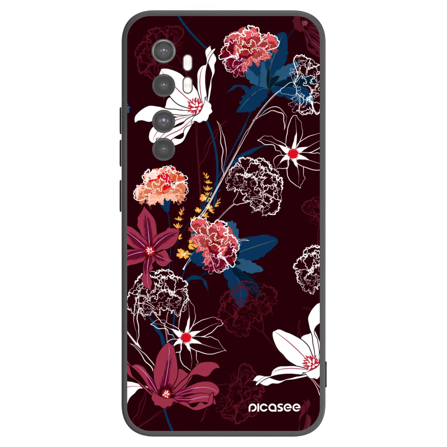 Picasee silikonski črni ovitek za Xiaomi Mi Note 10 Lite - Dark Meadow