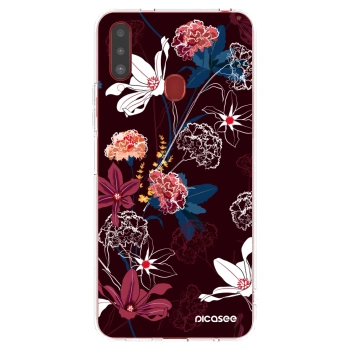 Picasee silikonski prozorni ovitek za Samsung Galaxy A20s - Dark Meadow