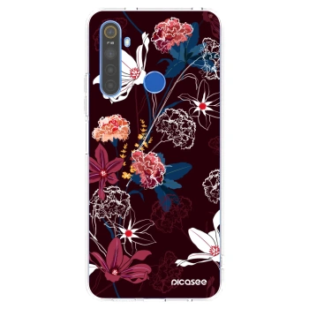 Picasee silikonski prozorni ovitek za Realme 5 - Dark Meadow