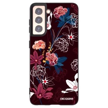 Picasee silikonski črni ovitek za Samsung Galaxy S21 5G G991B - Dark Meadow