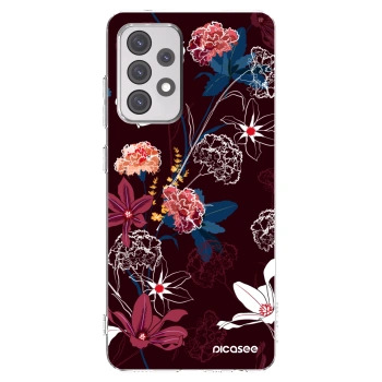 Picasee silikonski prozorni ovitek za Samsung Galaxy A52 5G A525F - Dark Meadow