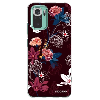 Picasee silikonski prozorni ovitek za Xiaomi Redmi Note 10 Pro - Dark Meadow