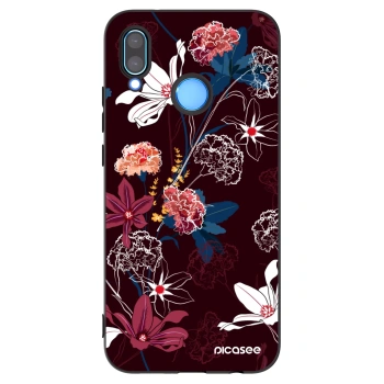 Picasee silikonski črni ovitek za Huawei P20 Lite - Dark Meadow