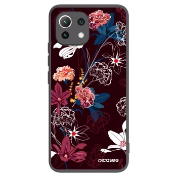 Picasee silikonski črni ovitek za Xiaomi Mi 11 Lite - Dark Meadow