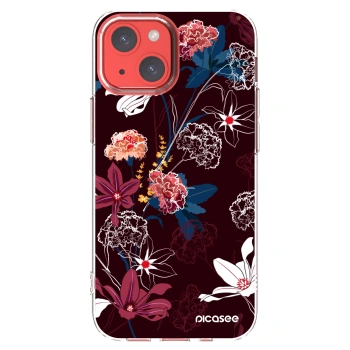 Picasee silikonski prozorni ovitek za Apple iPhone 13 mini - Dark Meadow