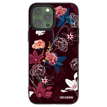 Picasee silikonski črni ovitek za Apple iPhone 13 Pro Max - Dark Meadow
