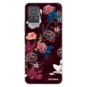 Picasee silikonski prozorni ovitek za Vivo X60 Pro 5G - Dark Meadow