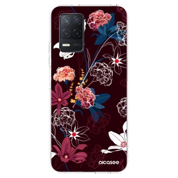 Picasee silikonski prozorni ovitek za Realme 8 5G - Dark Meadow