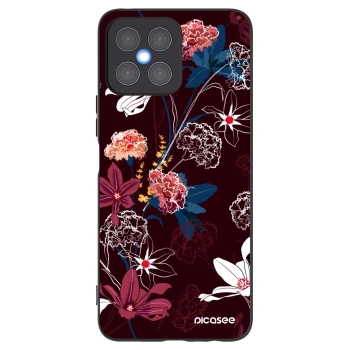 Picasee silikonski črni ovitek za Honor X8 4G - Dark Meadow