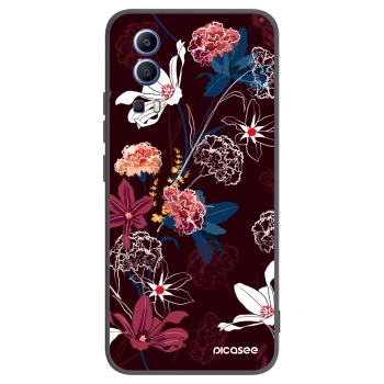Picasee silikonski črni ovitek za Vivo Y52 5G - Dark Meadow