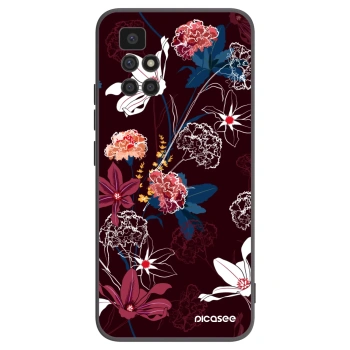Picasee silikonski črni ovitek za Xiaomi Redmi 10 (2022) - Dark Meadow