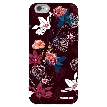 Picasee silikonski prozorni ovitek za Apple iPhone 6/6S - Dark Meadow