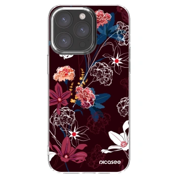 Picasee silikonski prozorni ovitek za Apple iPhone 15 Pro Max - Dark Meadow