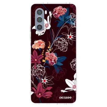 Picasee silikonski prozorni ovitek za Motorola Moto G62 - Dark Meadow