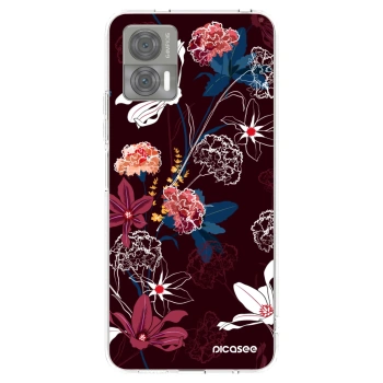 Picasee silikonski prozorni ovitek za Motorola Edge 30 Neo - Dark Meadow