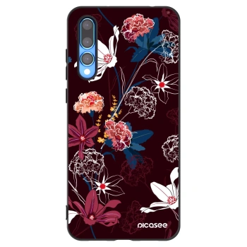 Picasee silikonski črni ovitek za Huawei P20 Pro - Dark Meadow