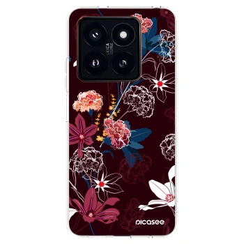 Picasee silikonski prozorni ovitek za Xiaomi 14 Pro - Dark Meadow
