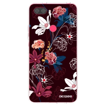 Picasee silikonski prozorni ovitek za Xiaomi Mi 8 Lite - Dark Meadow