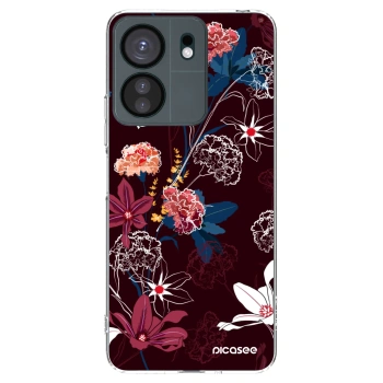 Picasee silikonski prozorni ovitek za Xiaomi Redmi 13C 4G - Dark Meadow