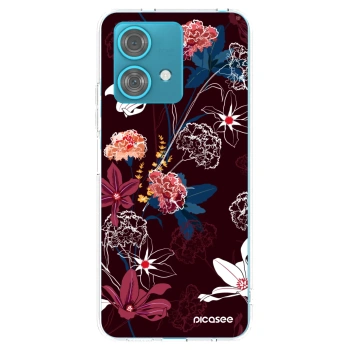 Picasee silikonski prozorni ovitek za Motorola Edge 40 Neo - Dark Meadow