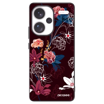 Picasee silikonski črni ovitek za Xiaomi Redmi Note 13 Pro+ 5G - Dark Meadow