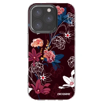 Picasee silikonski prozorni ovitek za Apple iPhone 16 Pro - Dark Meadow