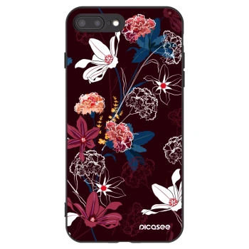 Picasee silikonski črni ovitek za Apple iPhone 7 Plus - Dark Meadow