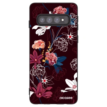 Picasee silikonski črni ovitek za Samsung Galaxy S10 G973 - Dark Meadow
