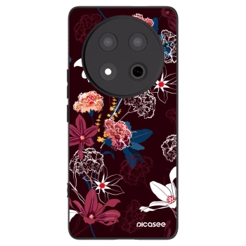 Picasee silikonski črni ovitek za Honor Magic7 Lite 5G - Dark Meadow