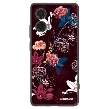 Picasee silikonski črni ovitek za Motorola Moto G35 5G - Dark Meadow